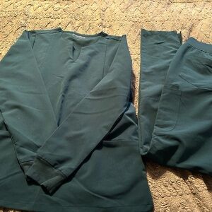 Carribean Blue Mandala Scrub Set